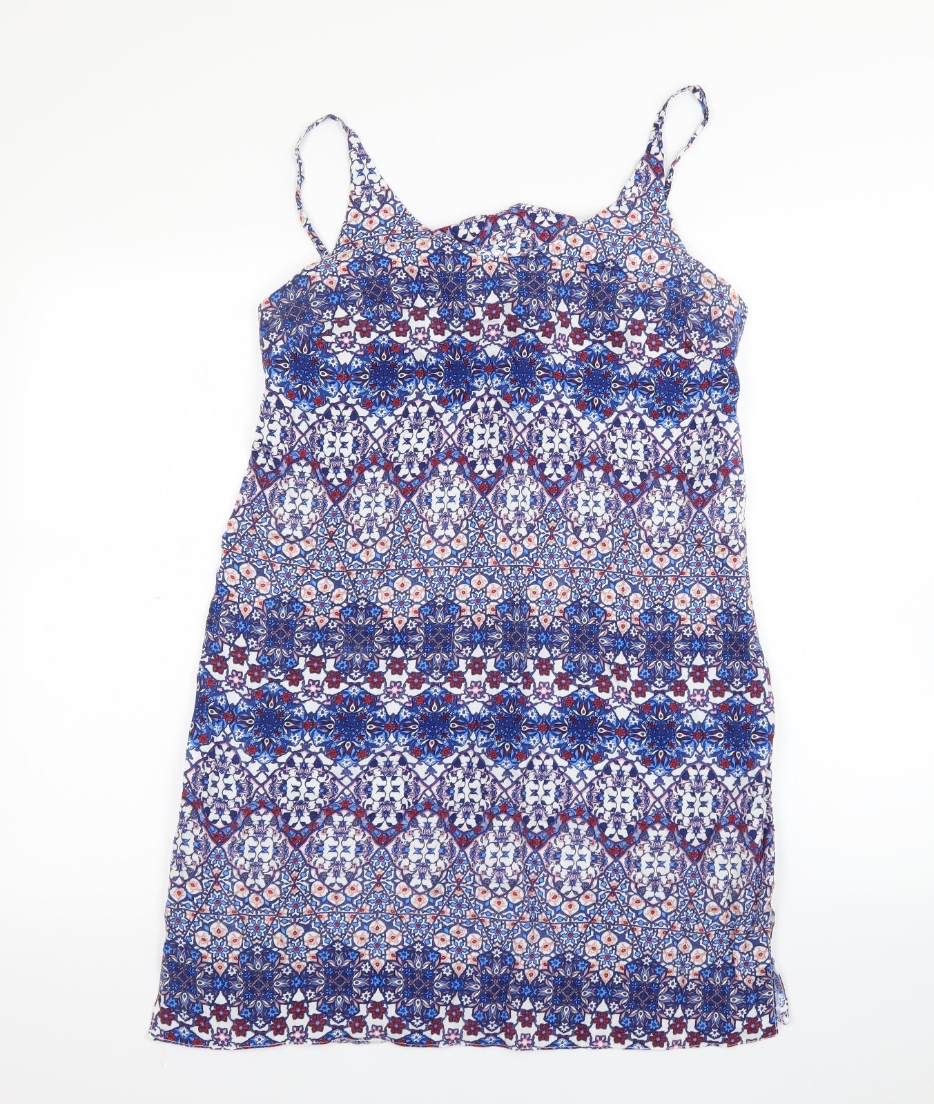 Atmosphere Womens Blue Geometric  Mini  Size 10