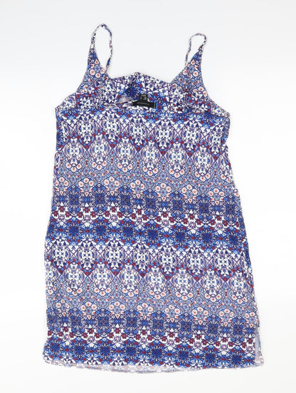 Atmosphere Womens Blue Geometric  Mini  Size 10