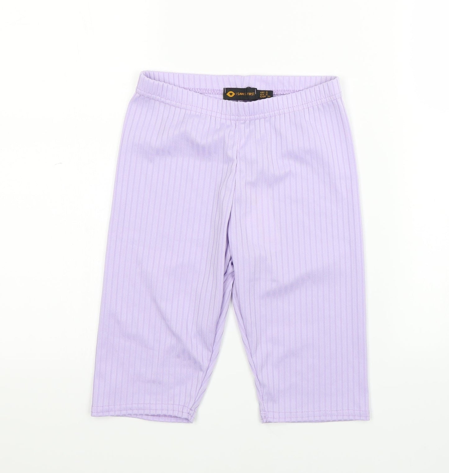 I SAW IT FIRST Womens Purple   Biker Shorts Size 6