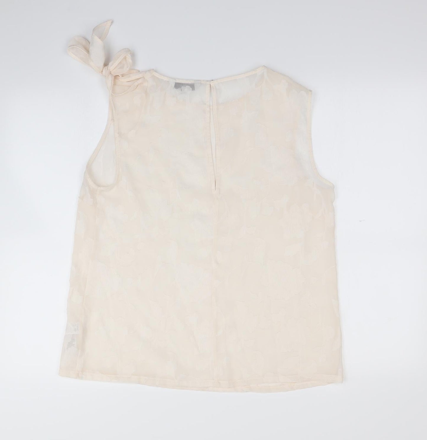 Womens UK Size 14 NEXT Beige Basic Tank