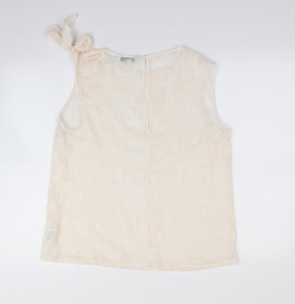 Womens UK Size 14 NEXT Beige Basic Tank