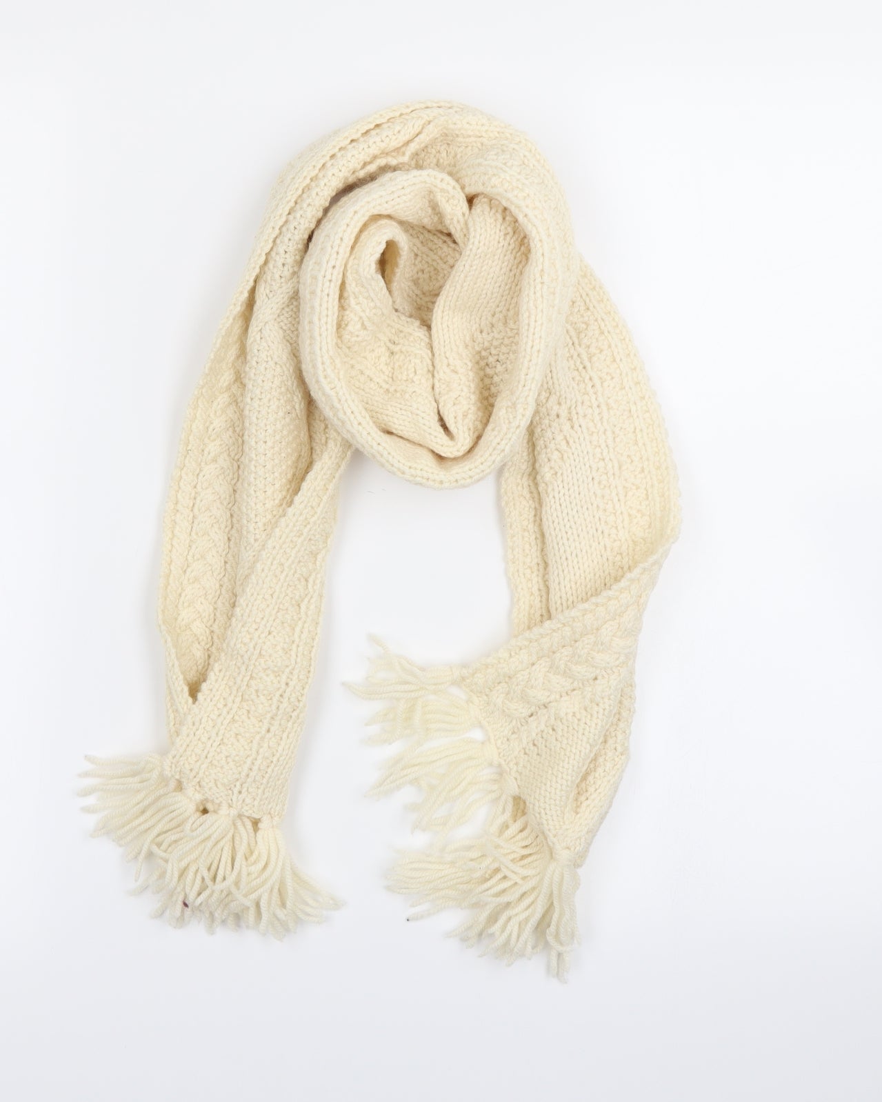 Preworn Womens Ivory    Scarf