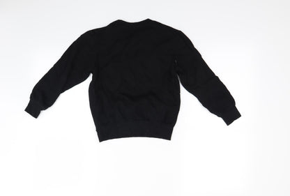 studio  Girls Black   Pullover Jumper Size 6-7 Years