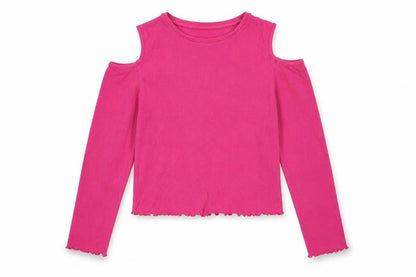 M&Co Girls Pink   Pullover Jumper Size 13-14 Years  - Cold Shoulder