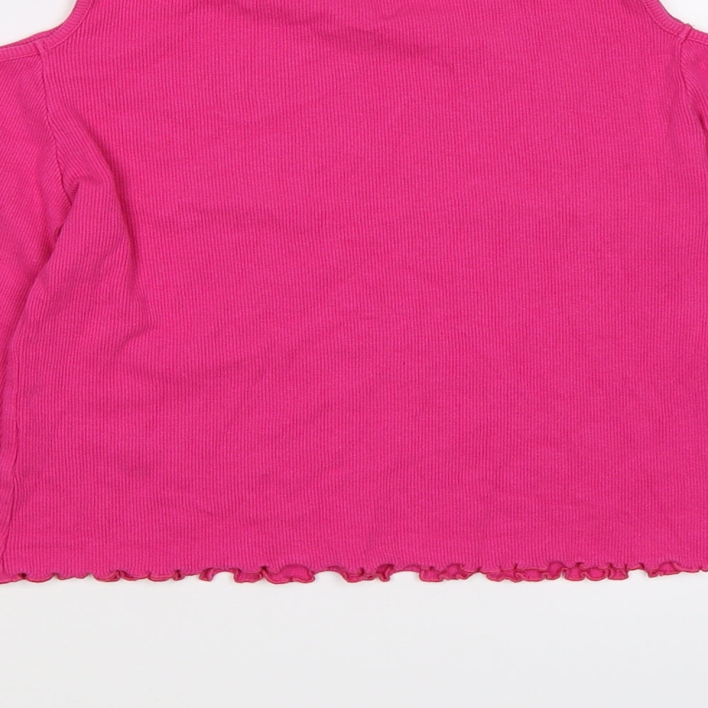 M&Co Girls Pink   Pullover Jumper Size 13-14 Years  - Cold Shoulder
