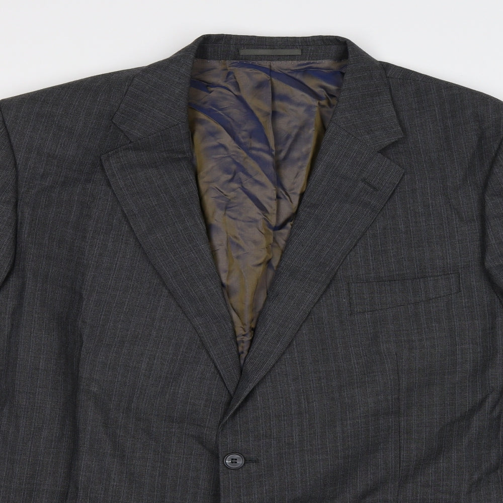 Mens UK Size 38 George Regular Grey Suit Jacket