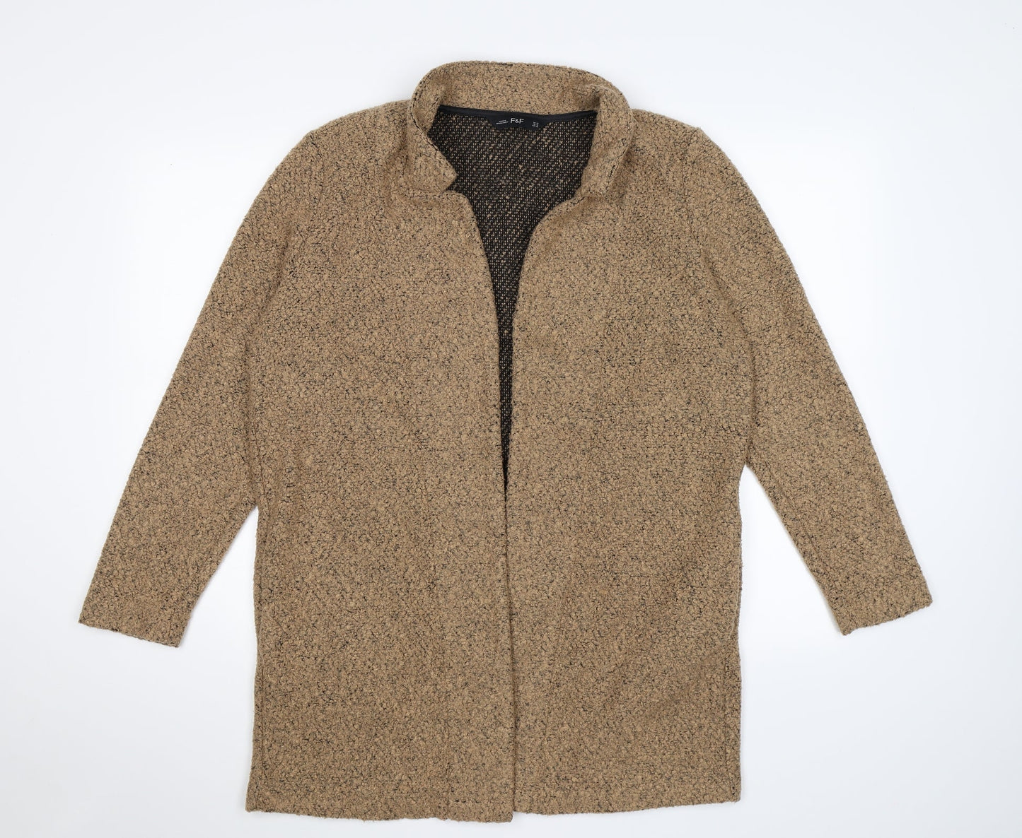 F&F Womens Brown   Cardigan Jumper Size 14