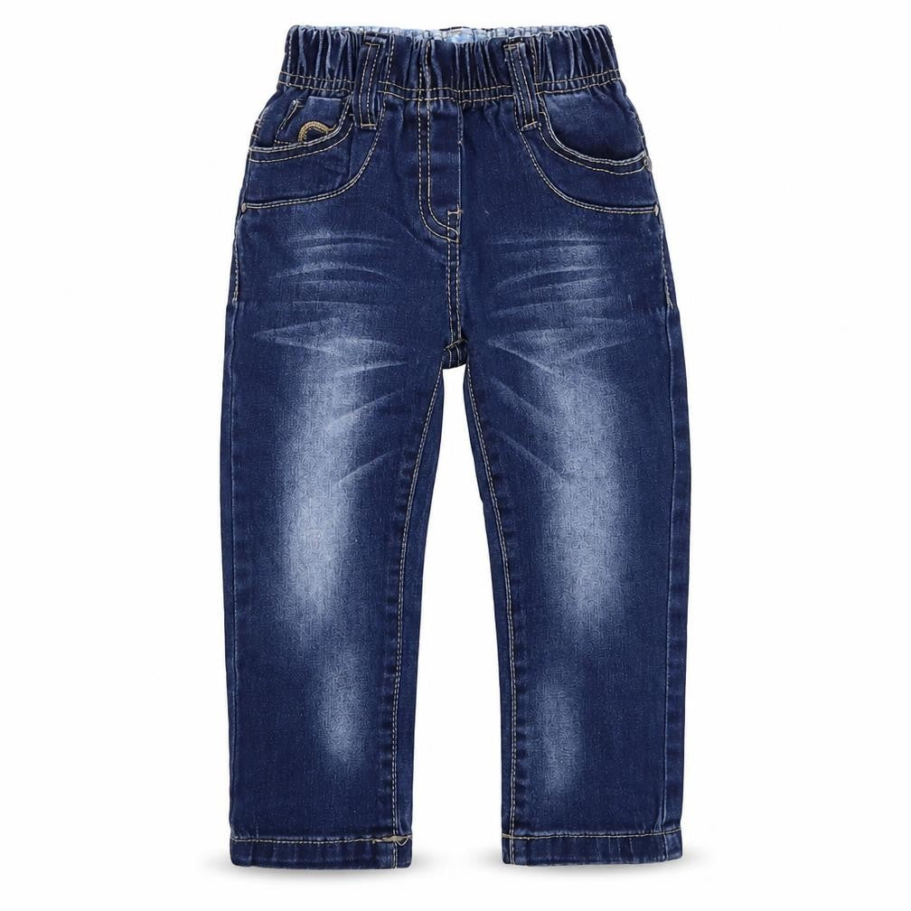 kidtizen Girls Blue  Denim Straight Jeans Size 4 Years - heart pockets