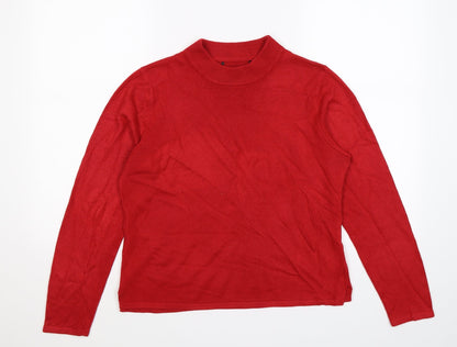 Classics Womens Red  Knit Pullover Jumper Size 14