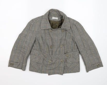 Womens UK Size 10 Moto Grey Jacket