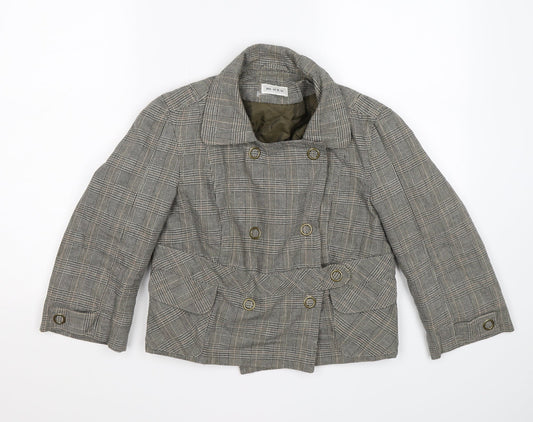 Womens UK Size 10 Moto Grey Jacket