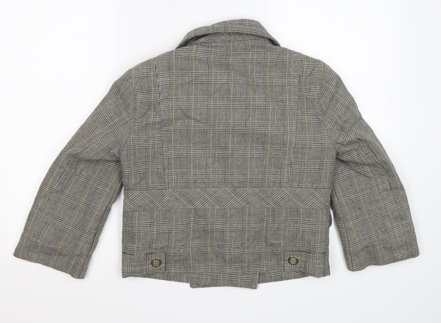 Womens UK Size 10 Moto Grey Jacket