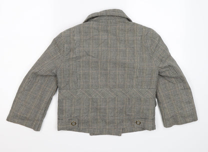 Womens UK Size 10 Moto Grey Jacket