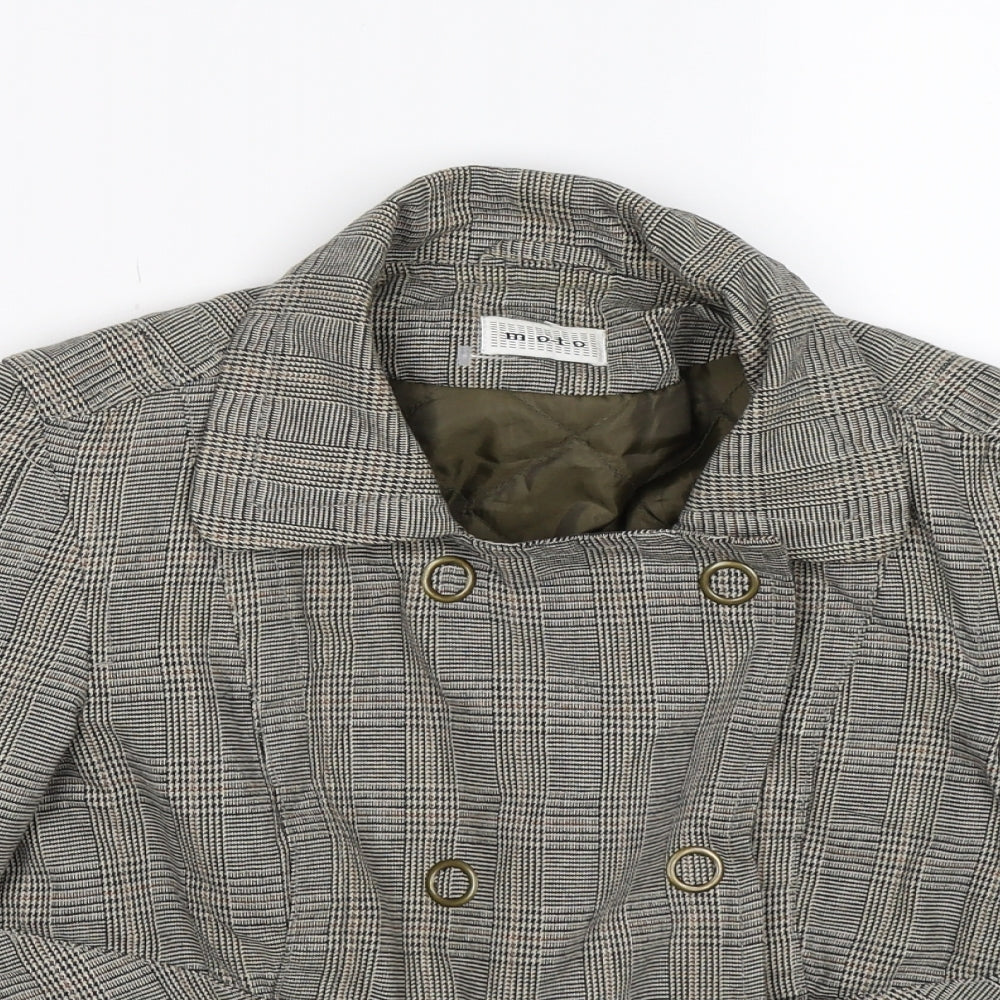 Womens UK Size 10 Moto Grey Jacket