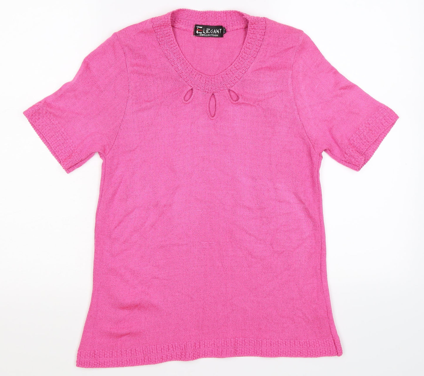 elegant collection Womens Pink  Knit Pullover Jumper Size S