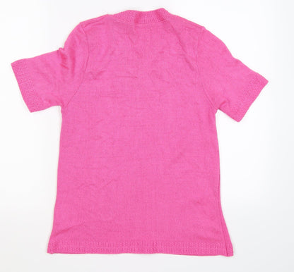 elegant collection Womens Pink  Knit Pullover Jumper Size S