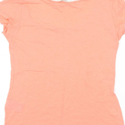 Womens UK Size S H&M Pink Basic Blouse