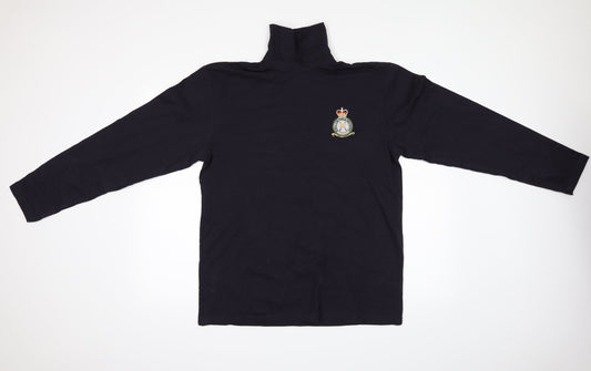 Henbury Mens Blue   Pullover Jumper Size M