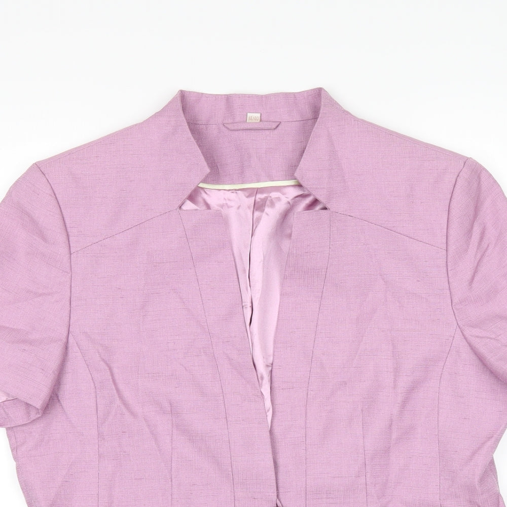 Womens UK Size 14 Anna Rose Regular Pink Suit Jacket