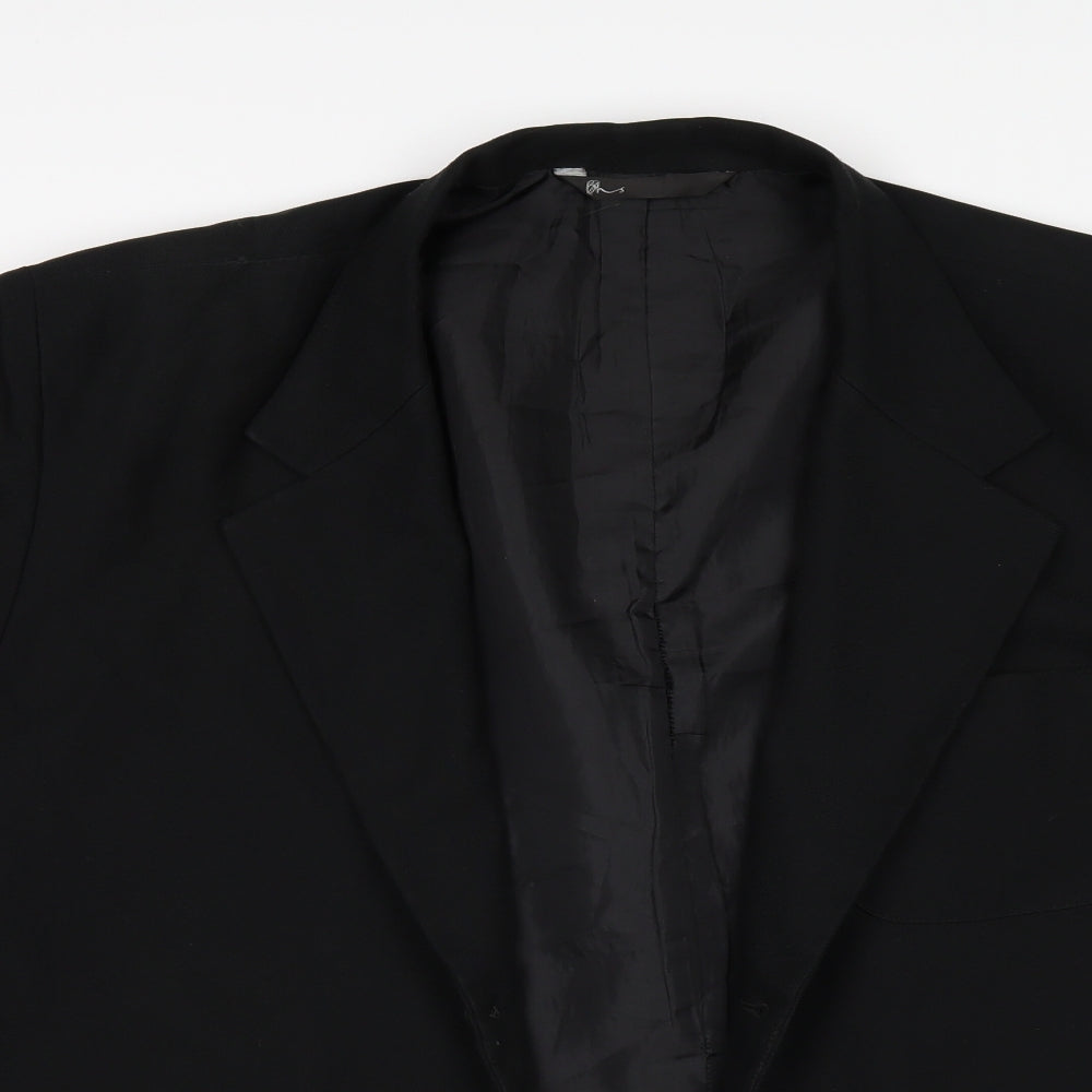 Mens UK Size 42 BHS Regular Black Suit Jacket