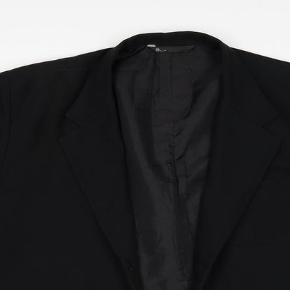 Mens UK Size 42 BHS Regular Black Suit Jacket