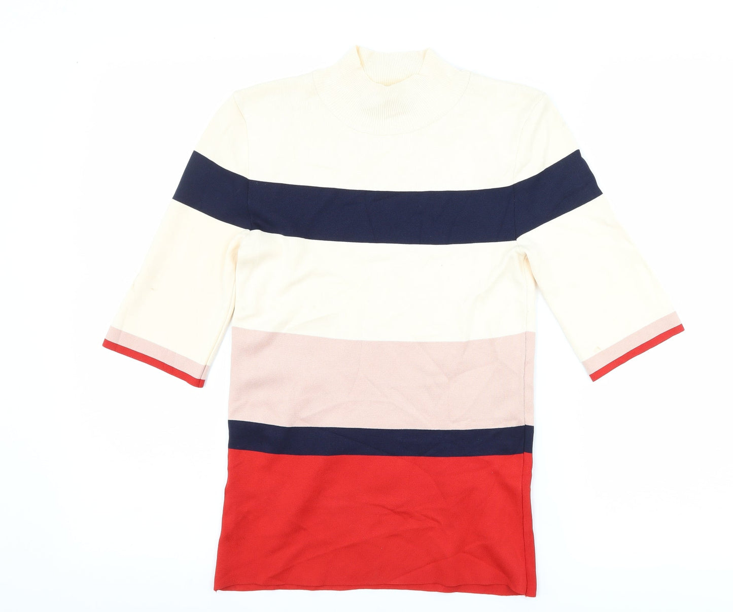 Womens UK Size 6 NEXT Beige Basic T-Shirt