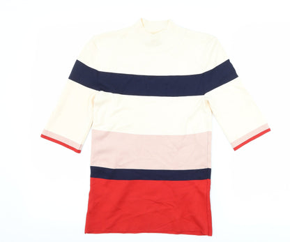 Womens UK Size 6 NEXT Beige Basic T-Shirt