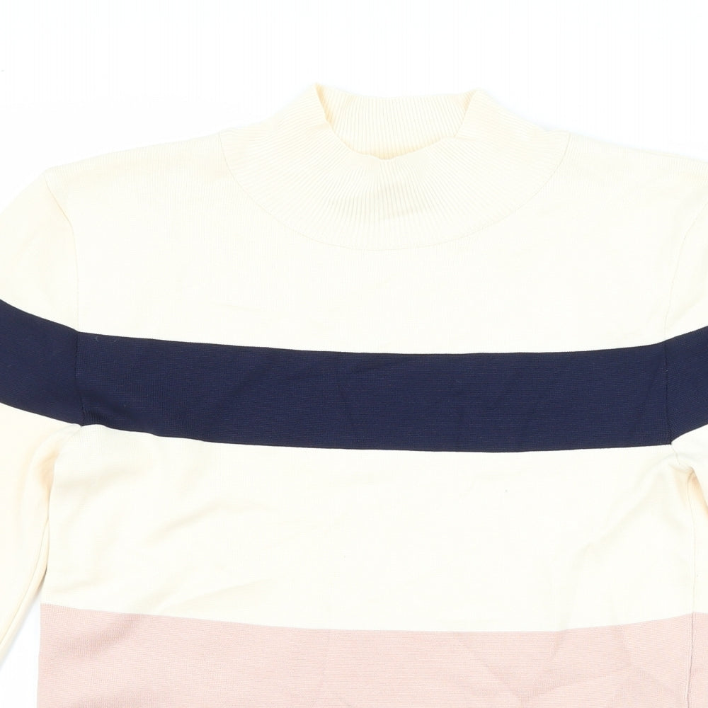 Womens UK Size 6 NEXT Beige Basic T-Shirt
