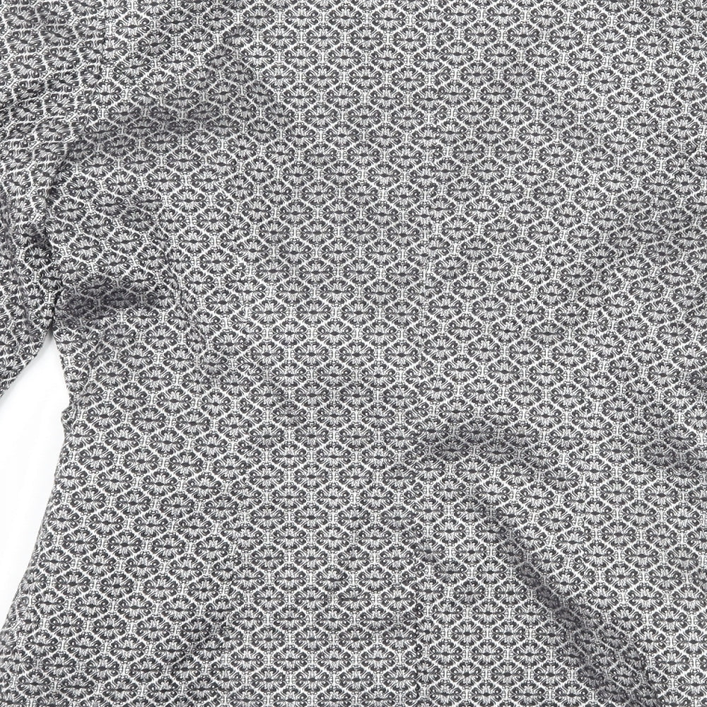 Dorothy Perkins Womens Silver Geometric  Jacket Suit Jacket Size 8