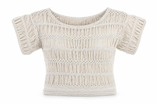 Womens UK Size 6 Miss Selfridge Beige Basic T-Shirt