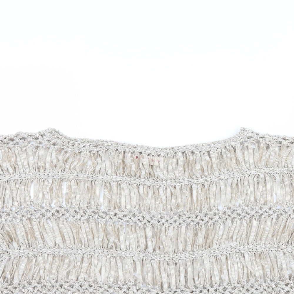 Miss Selfridge Womens Beige   Basic T-Shirt Size 6