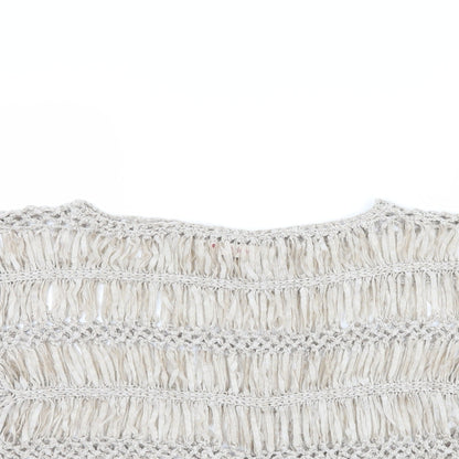 Miss Selfridge Womens Beige   Basic T-Shirt Size 6