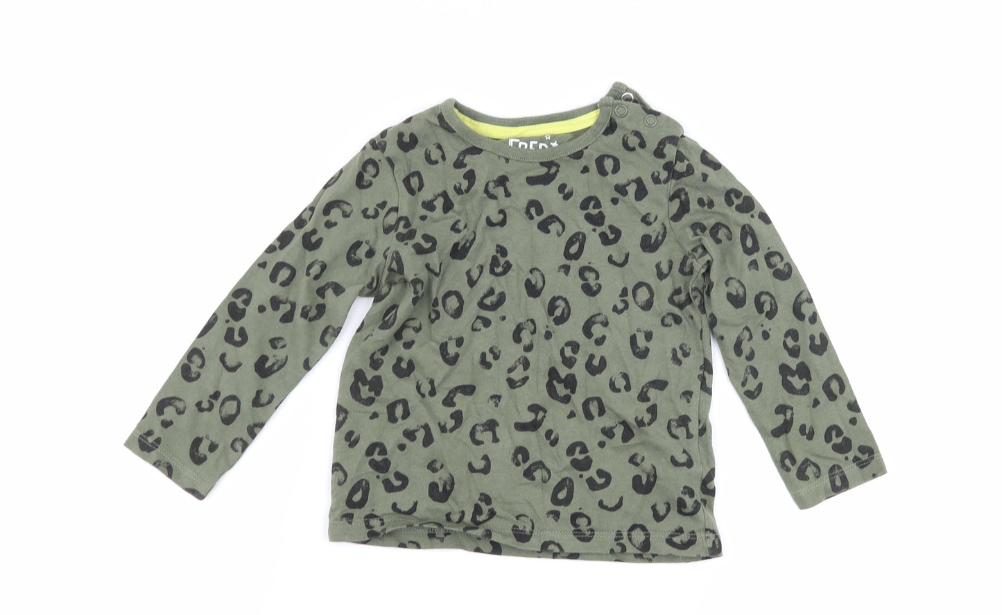 F&F Baby Green Animal Print  Basic T-Shirt Size 12-18 Months