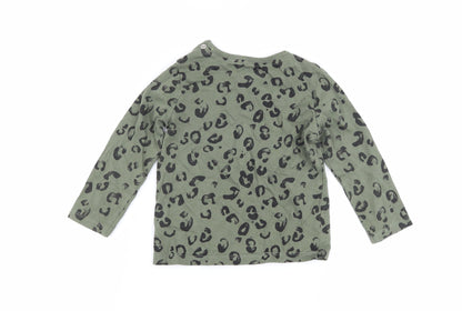 F&F Baby Green Animal Print  Basic T-Shirt Size 12-18 Months