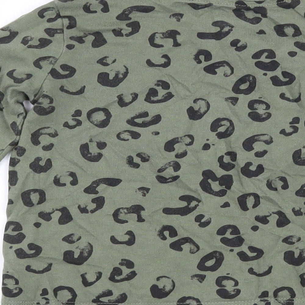 F&F Baby Green Animal Print  Basic T-Shirt Size 12-18 Months