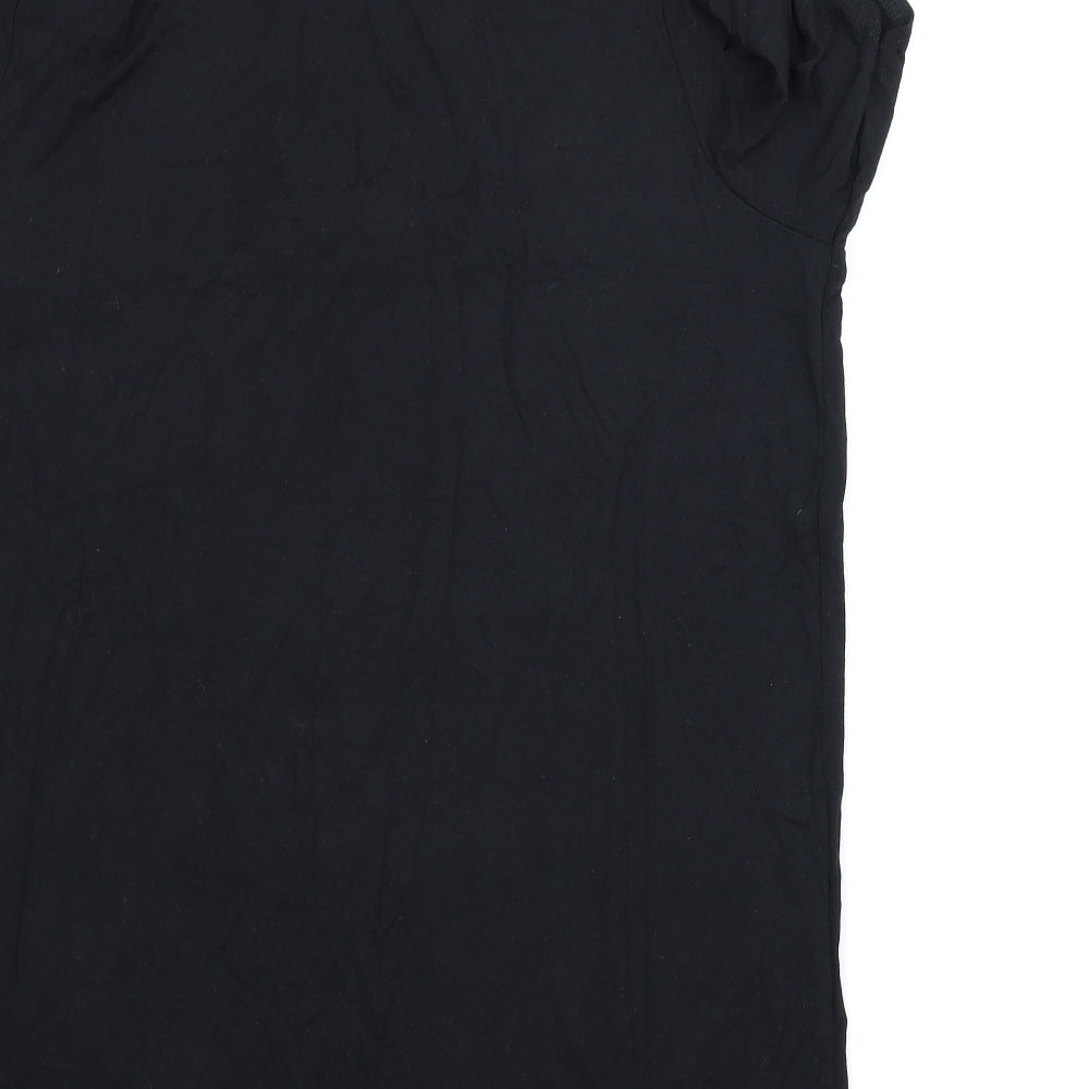 I SAW IT FIRST Womens Black   Tunic T-Shirt Size 8