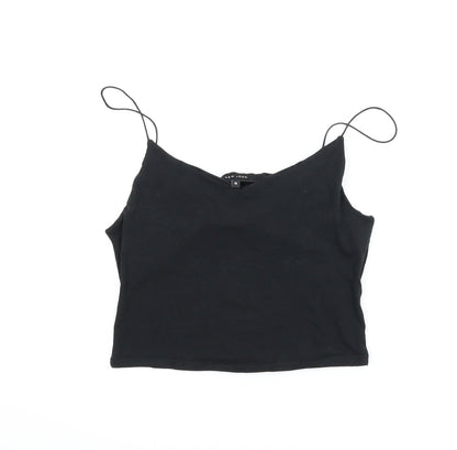 Womens UK Size 10 New Look Black Camisole Tank