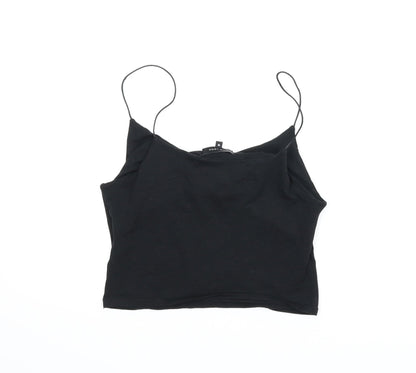 Womens UK Size 10 New Look Black Camisole Tank