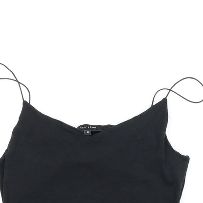 Womens UK Size 10 New Look Black Camisole Tank