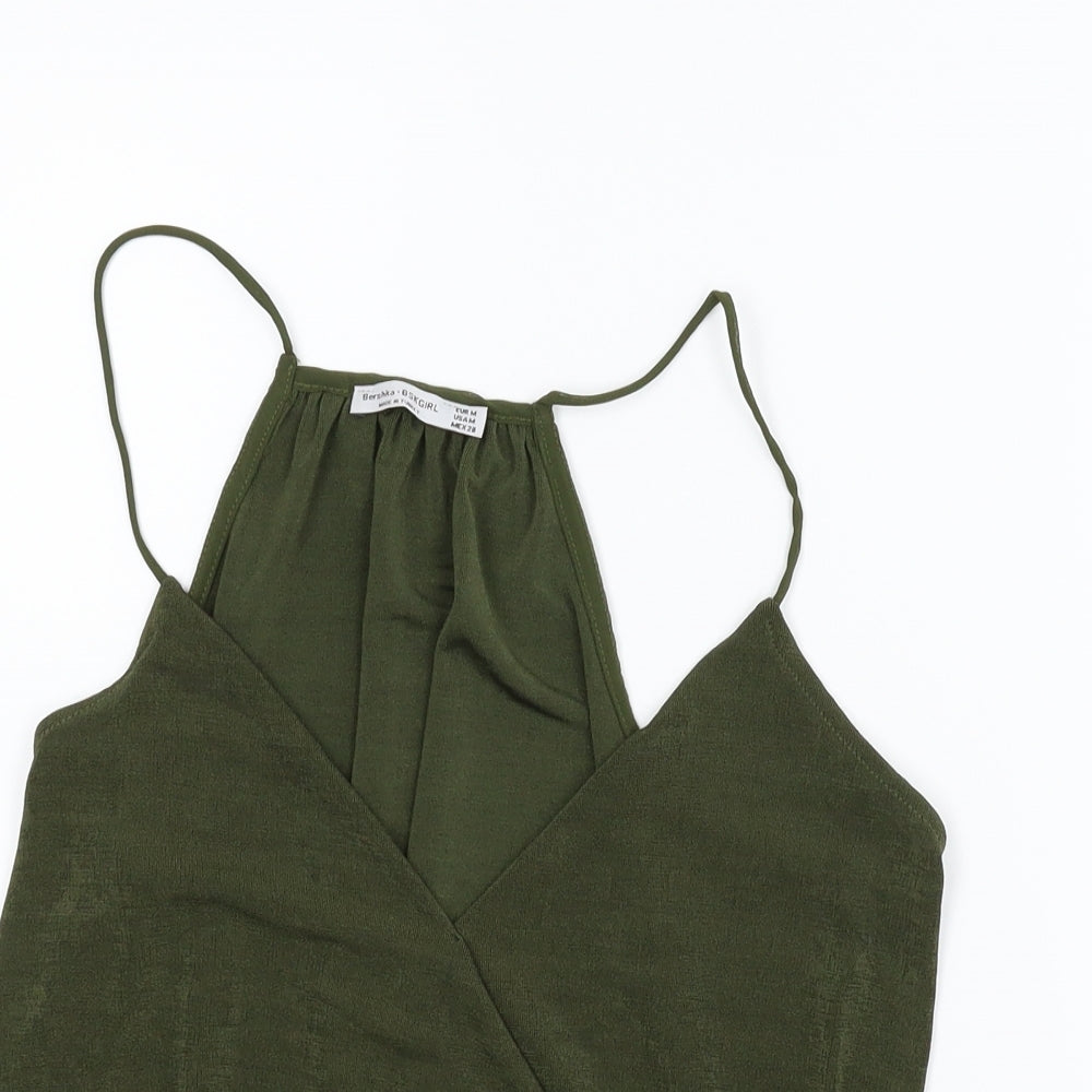 BKS Girl Womens Green   Camisole Tank Size M