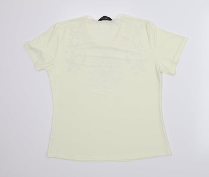 Womens UK Size M Forever Beige Basic Blouse
