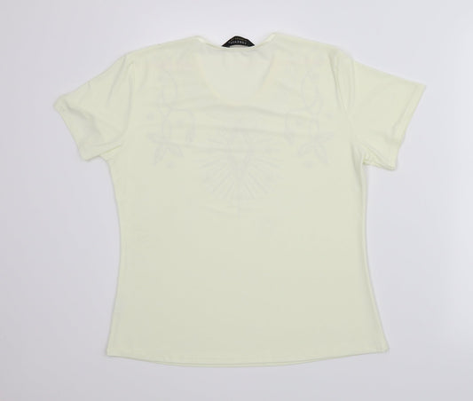Womens UK Size M Forever Beige Basic Blouse