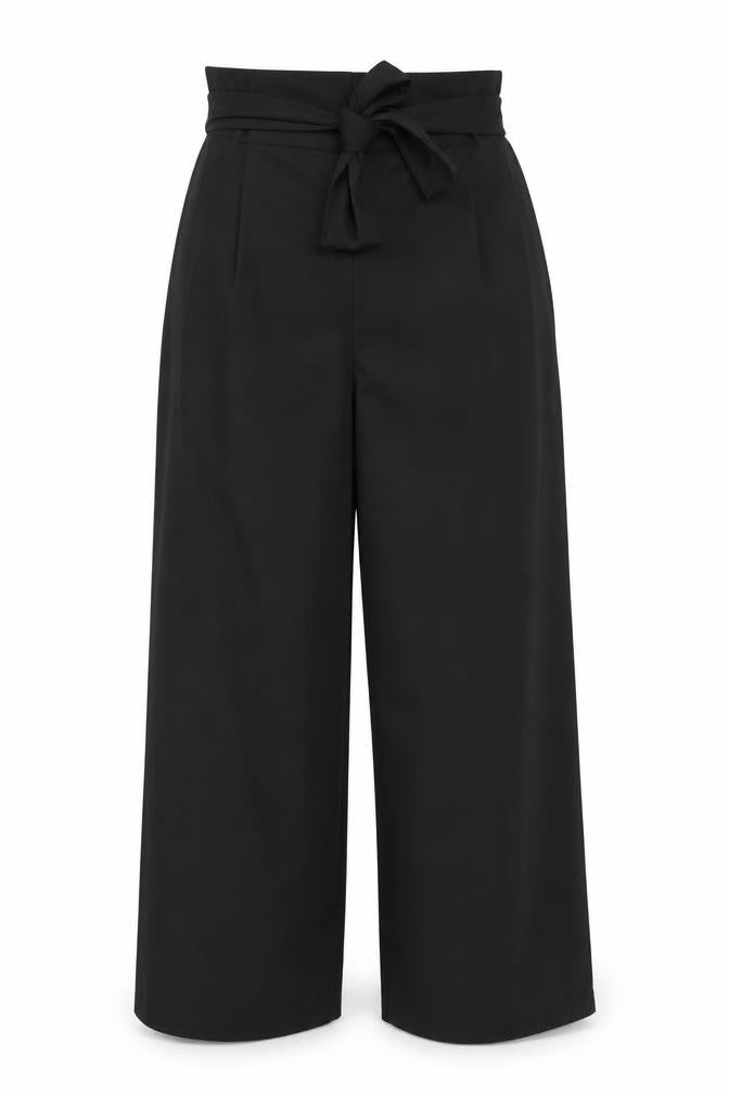 Womens UK Size 6 Miss Selfridge Regular Fit Bloomer Black Trousers