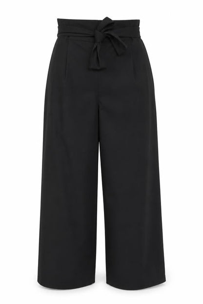 Womens UK Size 6 Miss Selfridge Regular Fit Bloomer Black Trousers