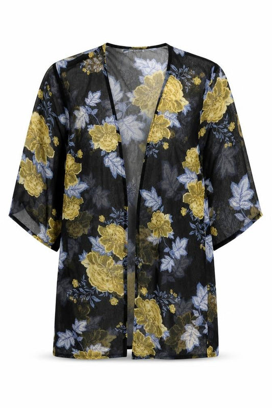 Womens UK Size 10 JD Williams Multicoloured Kimono Blouse