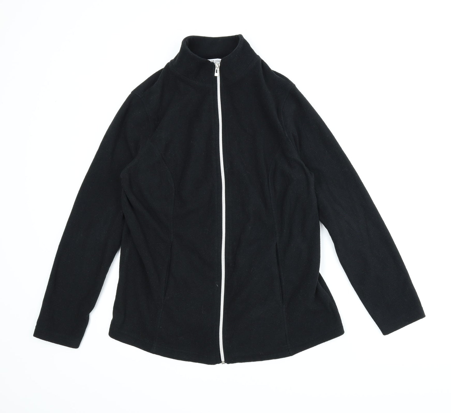 Capsule Womens Black  Fleece Full Zip Jumper Size 12