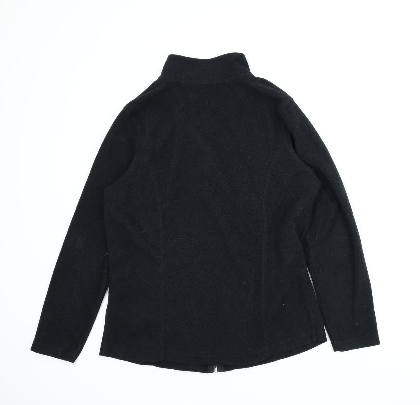 Capsule Womens Black  Fleece Full Zip Jumper Size 12
