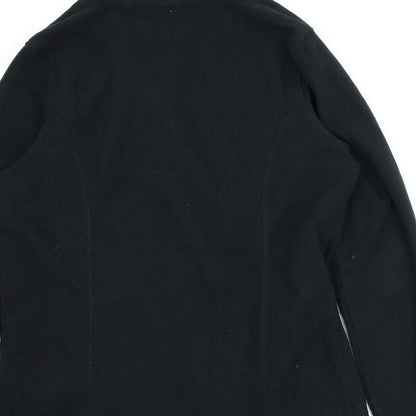 Capsule Womens Black  Fleece Full Zip Jumper Size 12