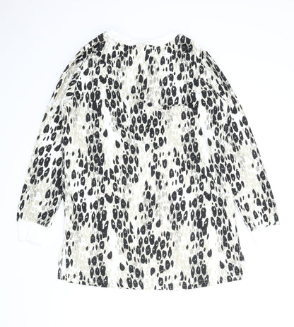 Capsule Womens Beige Animal Print  Jumper Dress  Size 10