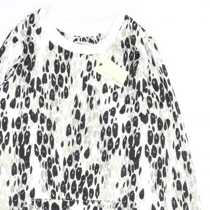 Capsule Womens Beige Animal Print  Jumper Dress  Size 10